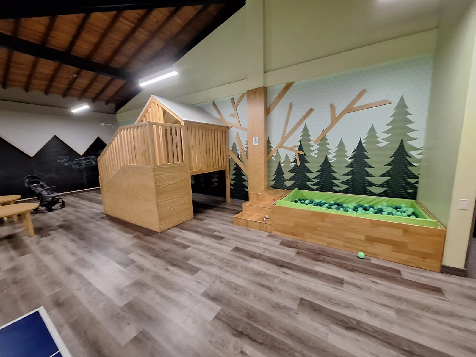 Children's indoor playground with a ball pit at Maderos del Campo, Sabaneta